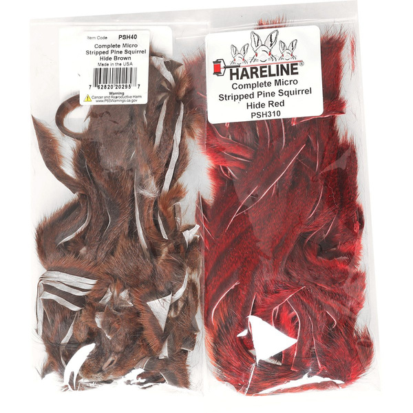 Hareline Complete Micro Stripped Pine Squirrel Hide