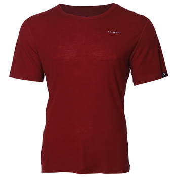Taimen Ussuri Fresh Merino Blend Short-Sleeve T-Shirt - Burgundy