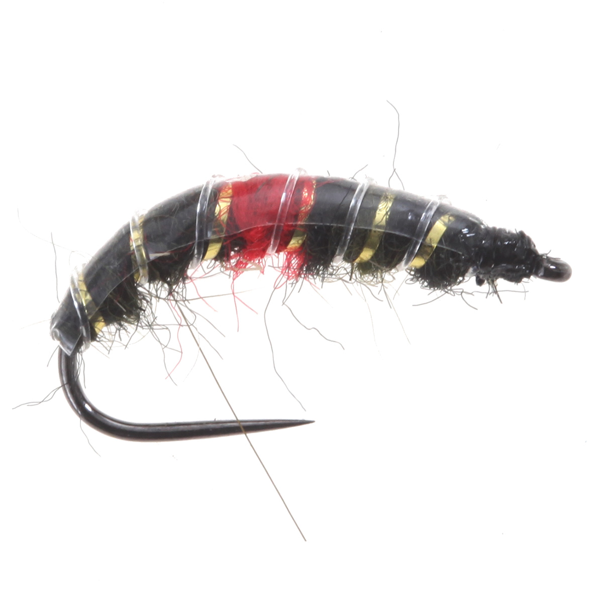 Czech Ribbed Nymph Olive/Red